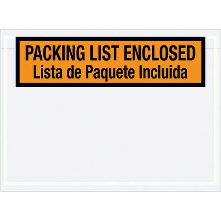 ZORO SELECT Packing List Envelopes, 5.5 x 7 1/2 PL500