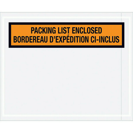 ZORO SELECT Packing List Envelopes, 5.5 x 4 1/2 PL501