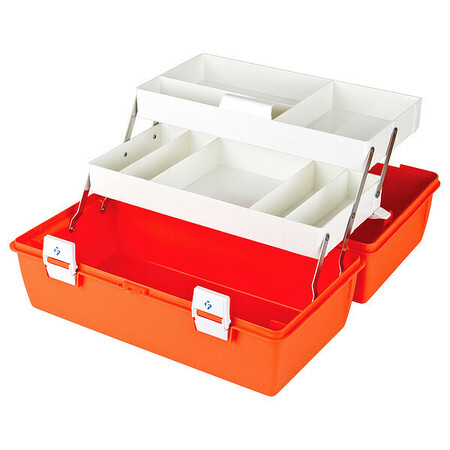 FLAMBEAU First Aid Storage Case, 10-1/4" W x 17-1/2" L x 10-1/2" H 6772PM