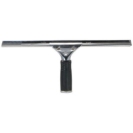 UNGER Squeegee, Stainless Steel, 14" W, Blk, PK10 PR350