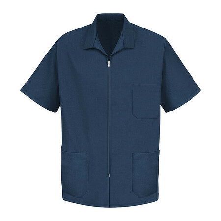 RED KAP Mens Zip Smock, L KP44NV SS L