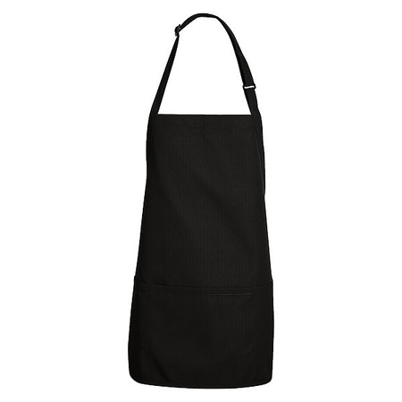 CHEF DESIGNS 1920Bk/Black Bib Apron TT32BK 28 24