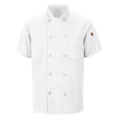 RED KAP Chef Coat, 3XL, White 046XWH SS 3XL