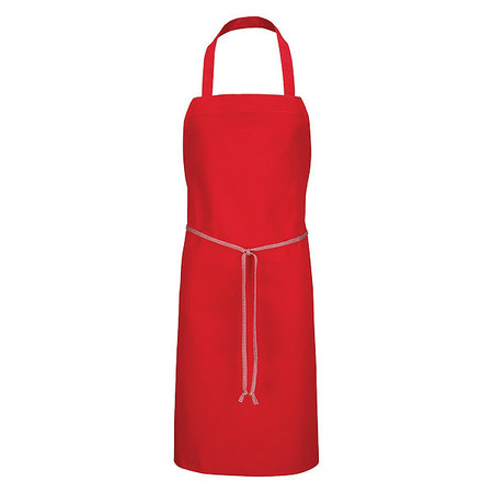 CHEF DESIGNS 1430Brd Red Bib Apron 1430RD 30 33