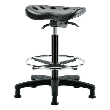 BLUE RIDGE ERGONOMICS Tractor Stool, 300 lb Cap., Black PTHBST-RG-CF-RG-BLK