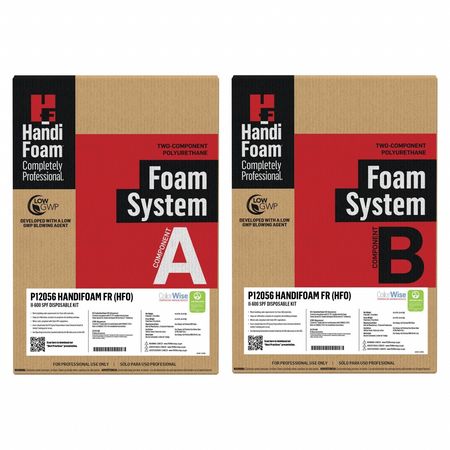 HANDI-FOAM Insulating Spray Foam Sealant Kit, Cylinder, Cream, 2 Component P12056