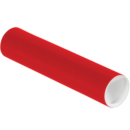 CROWNHILL Mailing Tube, 9inLx2in.dia, Red, PK50 P2009R