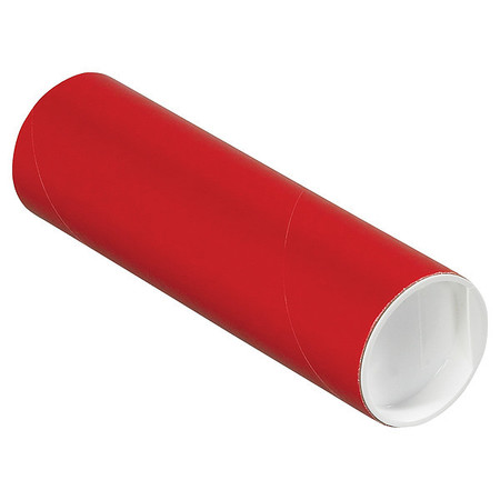 CROWNHILL Mailing Tube, 6inLx2in.dia, Red, PK50 P2006R