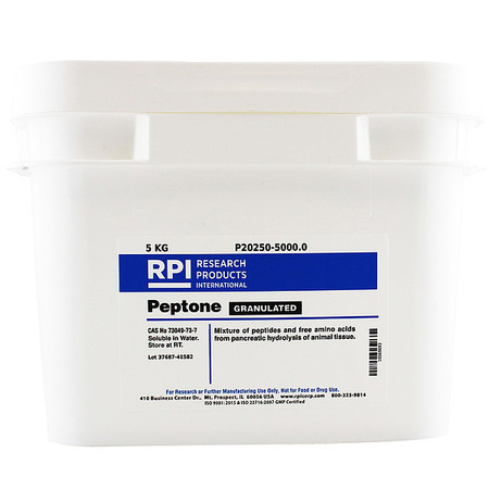 RPI Peptone, Granulated, 5kg P20250-5000.0