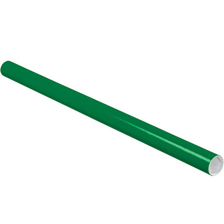 CROWNHILL Mailing Tube, 36inLx2in.dia, Green, PK50 P2036G