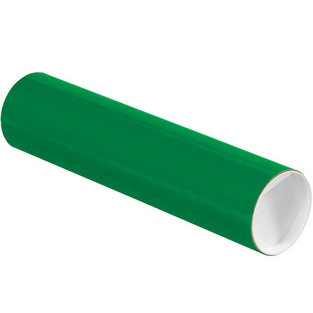 CROWNHILL Mailing Tube, 12inLx3in.dia, Green, PK24 P3012G