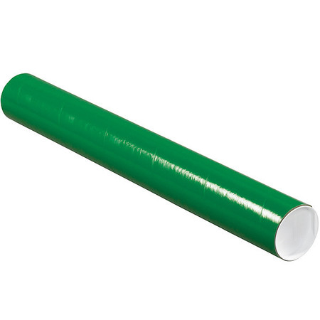 CROWNHILL Mailing Tube, 24inLx3in.dia, Green, PK24 P3024G