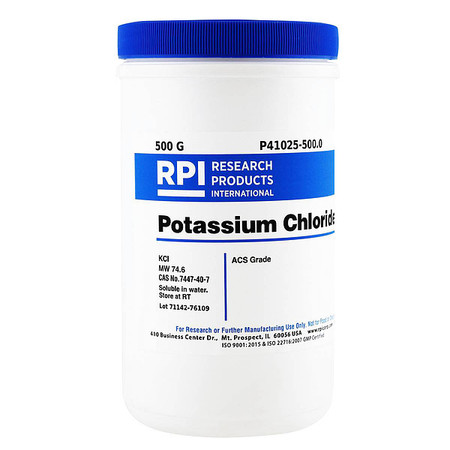 RPI Potassium Chloride, ACS Grade, 500g P41025-500.0