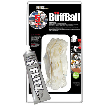 Flitz Buffing Ball, Polishing Type, 5" Size PB101-50