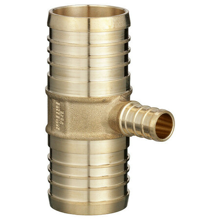 ZURN Tee, Brass, 3-3/16", PK5 QQT773GX