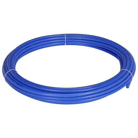 Zoro Select PEX Tubing, Blue, 1/2 in, 100 ft, 100 psi Q3PC100XBLUE