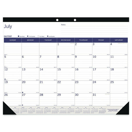 Blueline 22 x 17" Wall Calendar, White/Blue/Gray CA177227