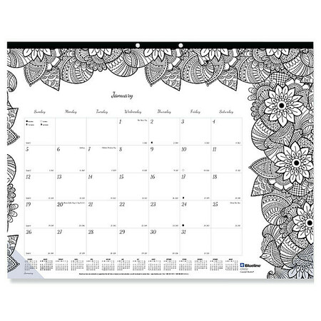 BLUELINE 22 x 17" Desk Pad Calendar C2917311