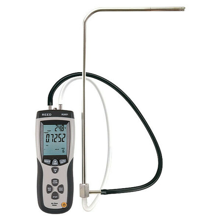 Reed Instruments Pitot Tube Anemometer and Differential Manometer, with Air Volume (CFM/CMM) R3001