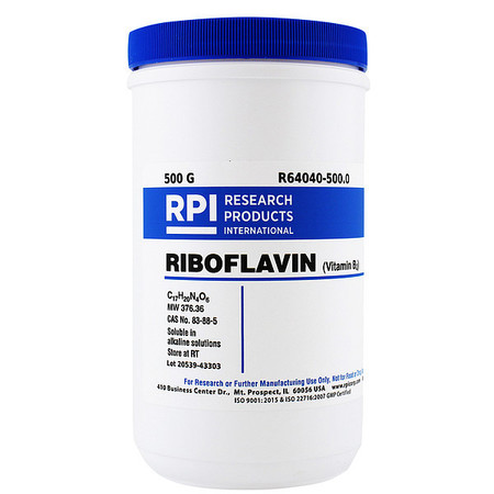 RPI Riboflavin (Vitamin B2), 500g R64040-500.0