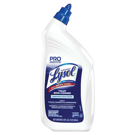 LYSOL Disinfectant Toilet Bowl Cleaner, 32oz Bottle, PK12 74278CT