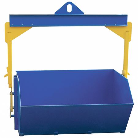 VESTIL Self Dumping Hopper, Blue, 6,000 lb SDB-200-6