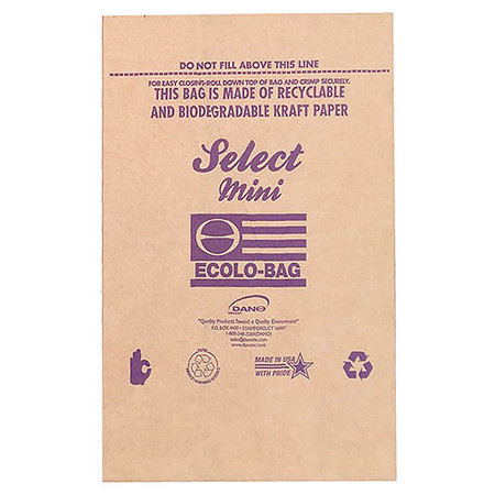 ECOLO-BAG Paper Bags, 7" D, 22" H, 14" W, Brown, PK100 SLCT-10G