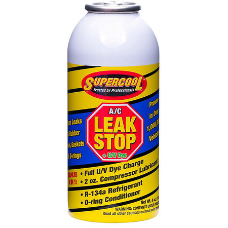 SUPERCOOL A/C Leak Stop Seals, Aerosal Can, 4oz. STOPA