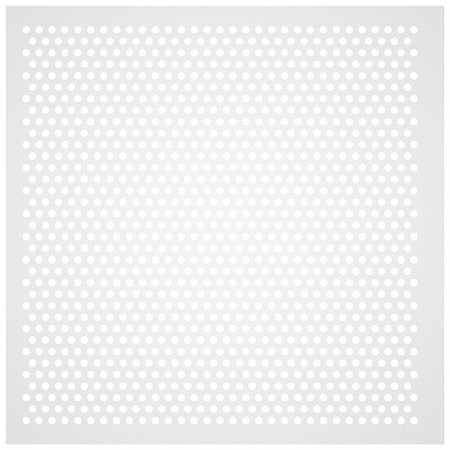 AMERICAN LOUVER Square Perforated Diffusers, White, 20 PK STR-PERF-2212-20PK