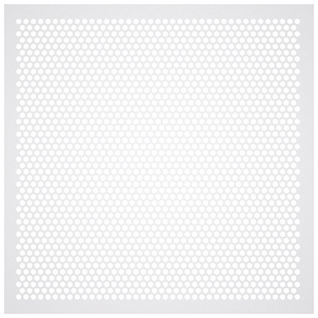 AMERICAN LOUVER Square Perforated Diffusers, White, 2 PK STR-PERF-2238-2PK