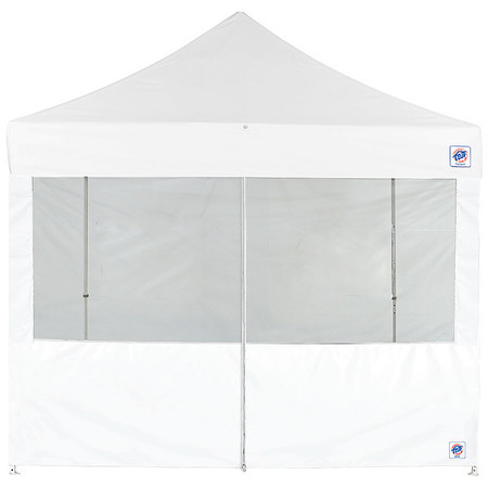 E-Z UP Food Booth Middle Zipper Sidewall, White SW3FBFXTM10WH