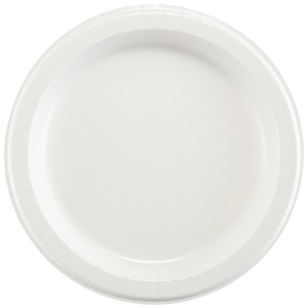 DIXIE Disp Paper Plate, 10 1/8 in, White, PK500 SXP10W