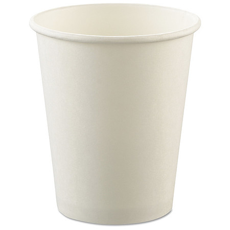 Dart Hot Cups, Uncoated, Paper, 8 oz., Wht, PK1000 SCC U508NU