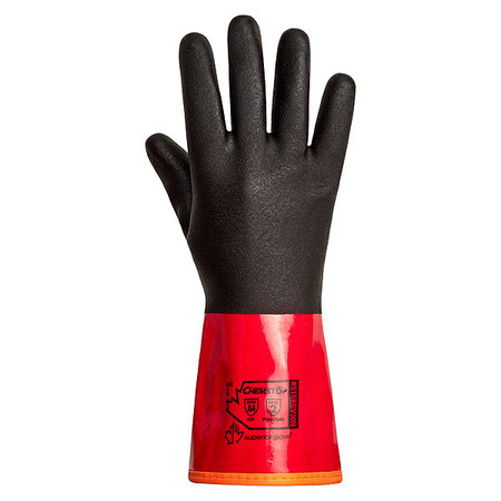 CHEMSTOP 12" Chemical Resistant Gloves, PVC, 1 PR S15KGV30N10