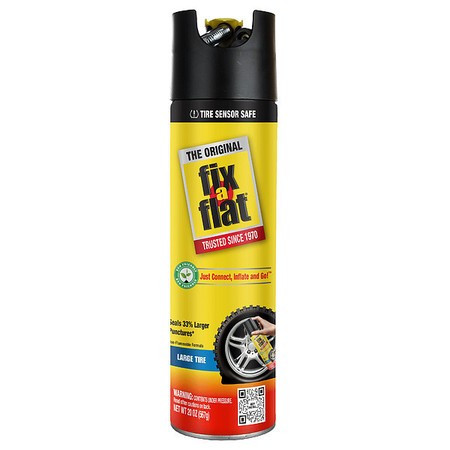 FIX-A-FLAT Tire Inflator, 20 oz., 2-3/4" dia., 10"L S60430
