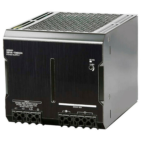 OMRON Switching Power Supply, 380/480V AC, 24V DC, 960W, 40A, DIN Rail S8VK-T96024