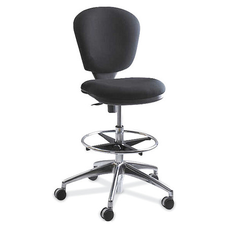 SAFCO Drafting Chair, Acrylic, 23" to 33" Height, Black 3442BL