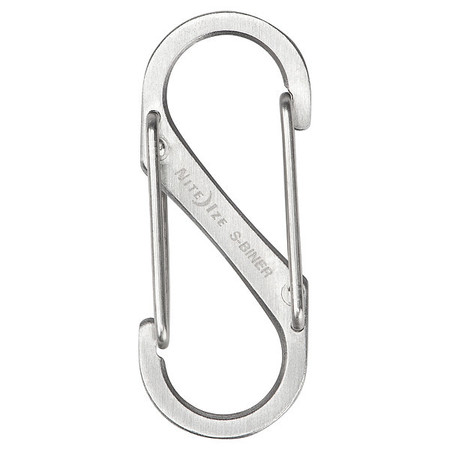 NITE IZE Double Gated Carabiner, 1-9/16 In., PK2 SB1-2PK-11