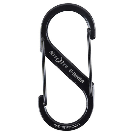 NITE IZE Double Gated Carabiner, 2 In., Black SB2-03-01