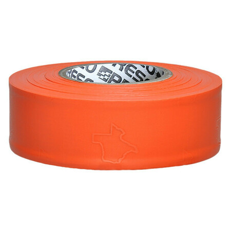 Zoro Select Texas Flagging Tape, Orng, 300ft, 1-3/16 In TXO-200