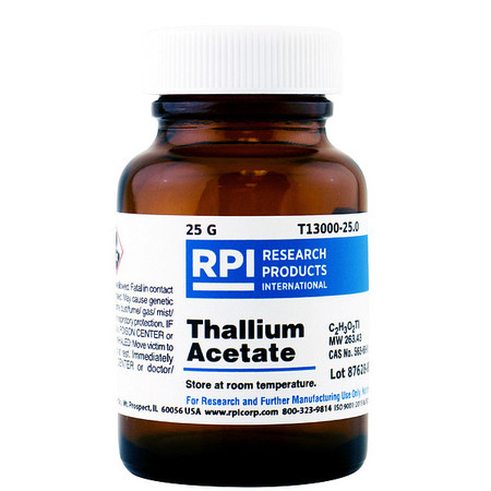 RPI Thallium Acetate, 25g T13000-25.0