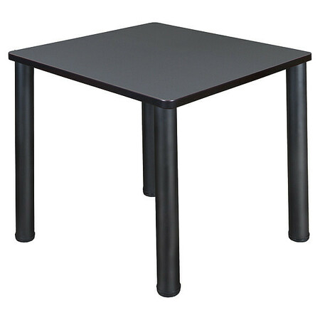 KEE Square Tables > Breakroom Tables > Kee Square & Round Tables, 30 W, 30 L, 29 H, Wood|Metal Top TB3030GYBPBK