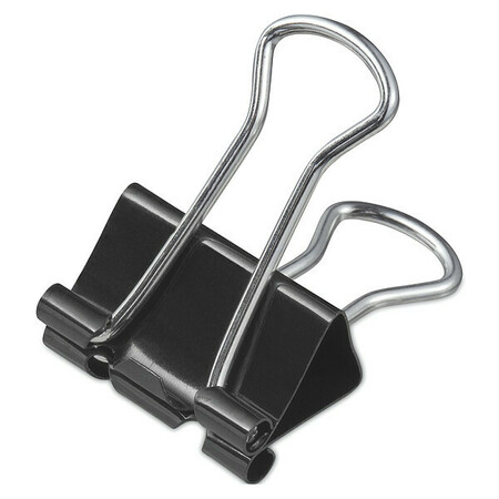 UNIVERSAL ONE 3/4" Binder Clip, Black/Silver, PK36 UNVAA019A-B12