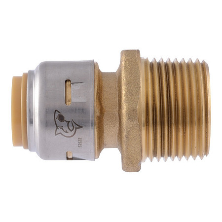 SHARKBITE MAX Adapter, Brass, Brass UR116