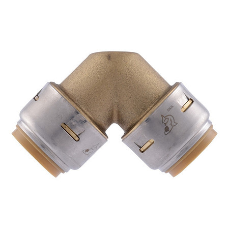 SHARKBITE MAX Elbow, Brass, Brass UR256