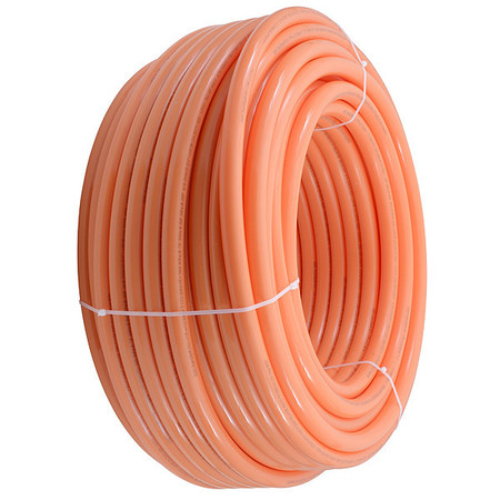 Zoro Select Tubing, Oxygen Barrier, 1 in, Orange U880O300