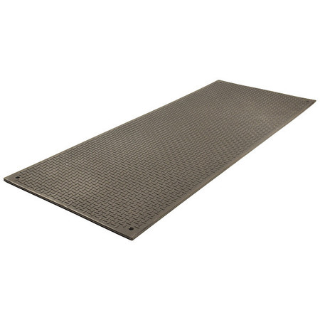 CHECKERS Ground Protection Mat, High Density Polyethylene, 8 ft Long x 3 ft Wide, 18/25 in Thick VM38