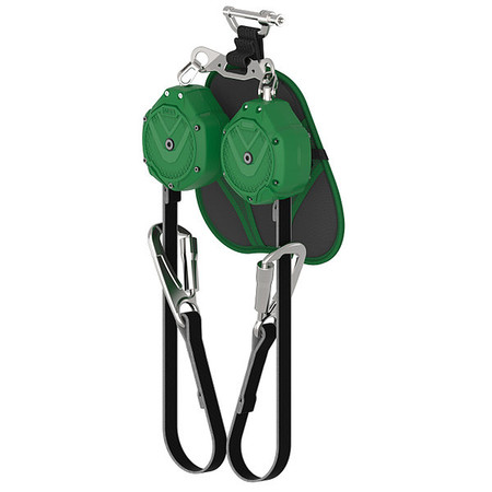 MSA SAFETY Self-Retracting Lifeline, 6 ft L, 2Legs VSLEW-012-PJ-A-TB