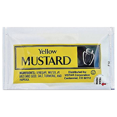 Vistar Mustard, 0.16 oz, 200 Ct, PK200 PPIVENL065