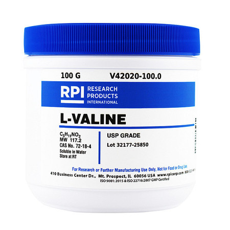 RPI L-Valine, USP Grade, 100g V42020-100.0
